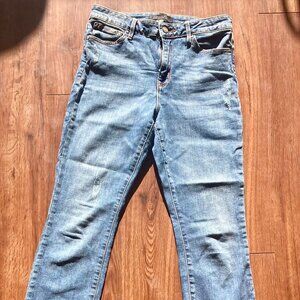 Sanctuary Kye Slim Straight Raw Hem Jean
